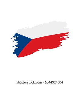 Czechia flag, vector illustration