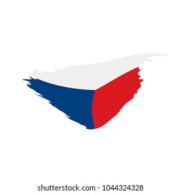 Czechia flag, vector illustration