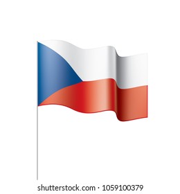 Czechia flag, vector illustration