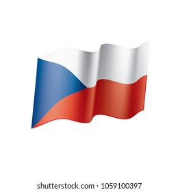 Czechia flag, vector illustration