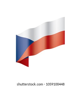 Czechia flag, vector illustration