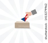 Czechoslovakia Elections Vote Box Vector Work
