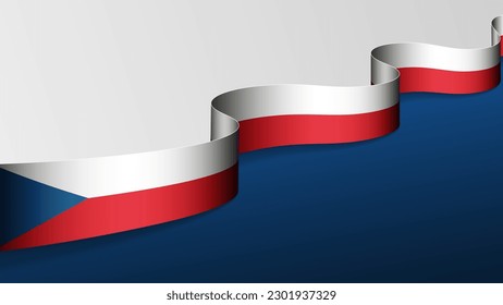 Fondo de la bandera de la República Checa. Elemento de impacto para el uso que desea hacer de él.