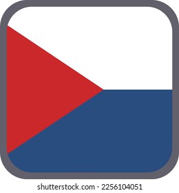 Vector de pabellón nacional de la República Checa Material de ilustración