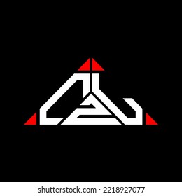 CZL letter logo creative design with vector graphic, CZL simple and modern logo in triangle shape.