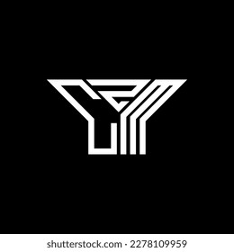 Diseño creativo del logotipo de la letra CZM con gráfico vectorial, logotipo CZM sencillo y moderno.
