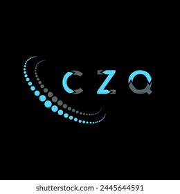 Diseño abstracto del logotipo de la letra CZQ. CZQ diseño único. CZQ.
