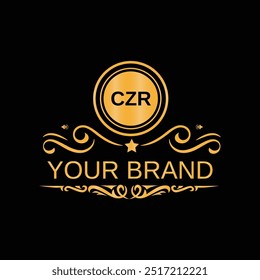 Letras iniciais CZR modelo de vetor de design de logotipo exclusivo para branding