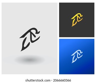 CZR Logo modern monogram iconic design with penguin shape