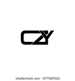 czy letter original monogram logo design