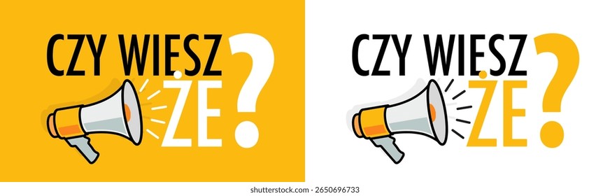 Czy wiesz że?, você sabia? em polonês