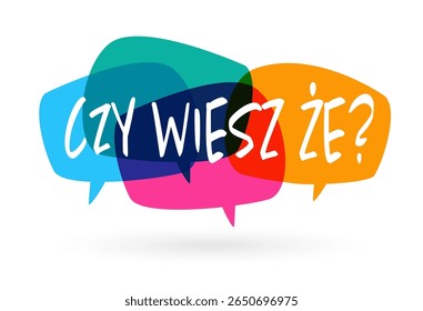 Czy wiesz że?, você sabia? em polonês