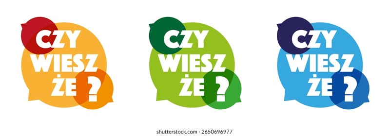 Czy wiesz że?, você sabia? em polonês