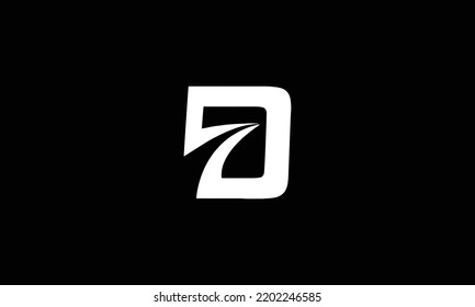 D Abstract initial monogram letter alphabet logo design