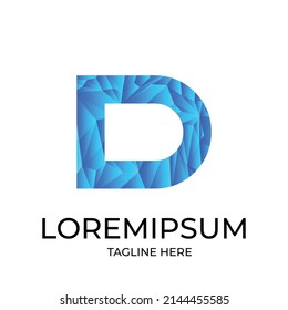 D  Abstract Letters logo monogram