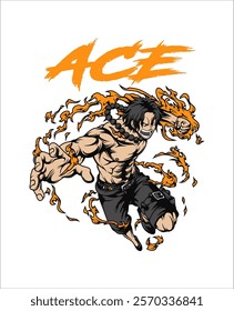 D ACE FIRST FIST VECTOR ART 