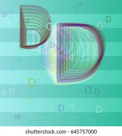D Alphabet Art Background Stock Vector (Royalty Free) 645757000 ...