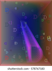 D Alphabet art texture