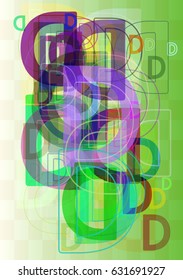 D Alphabet design art