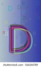 D Alphabet Elements Vector Stock Vector (Royalty Free) 564244789 ...