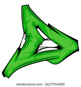 D Alphabet Graffiti Font Urban. Font Hip-hop Typography. Graffiti Letter Font Street