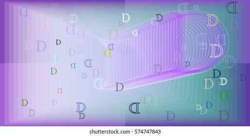 D Alphabet idea texture