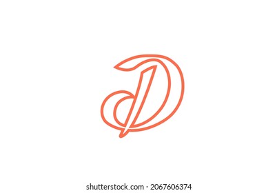 D alphabet letter logo icon. Creative design for business and company