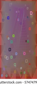 D Alphabet pattern design