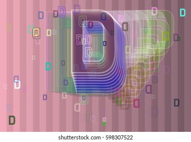 D Alphabet pattern elements