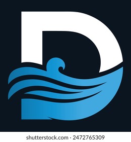 D Aqua Symbol - Abstract Icon