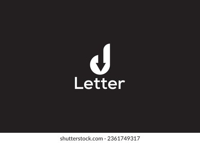 d arrow monogram delivery, trendy professional Logo design