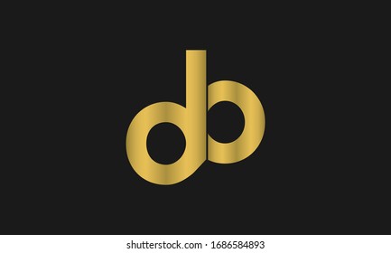d , b  , bd , db letter logo design with creative modern typography and abstract monogram logo.