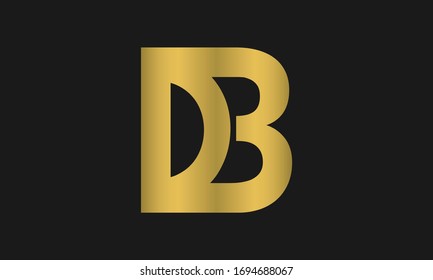 d , b  , bd , db letter logo design with creative modern typography and abstract monogram logo.
