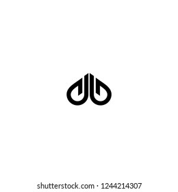 D B Initial Letter Logo Vector