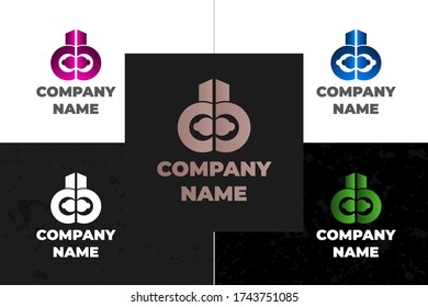 d b l logo. Logo illustration. Vector logo design for your company. d b l letter. Icon and logo design. Simple brand. Branding and concept with elegant letters.