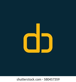 D & B Letter logo design vector element
