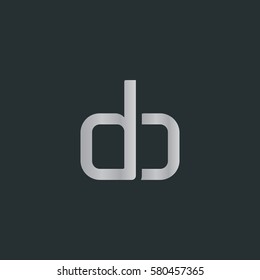 D & B Letter logo design vector element
