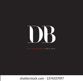 D B letters Joint logo icon vector template for corporate logo and business card design.