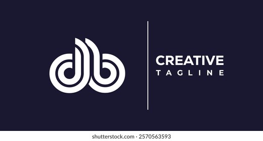 D and B logo design. DB abstract Letters Logo Monogram. This logo design is the process of creating a visual symbol that represents a brand, company, or individual.