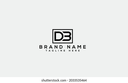 D B-Vorlage für ein modernes kreatives Alphabet-Logo 