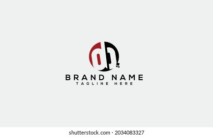 D B modern creative alphabet letter logo icon template 