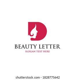 D Beauty Face Letter Monogram Business Creative Logo