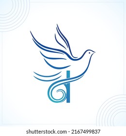 d bird modern creative premium logo design vector template.