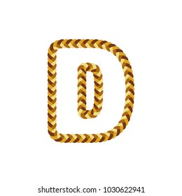 D Braid Letter Logo Icon Design