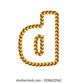 D Braid Letter Logo Icon Design