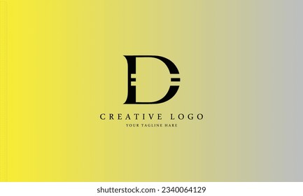Diseño de logotipo negro creativo profesional mínimo para todo tipo de negocios con plantilla de fondo degradado.