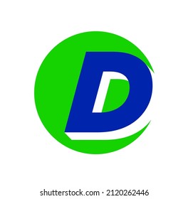D brand name initial letter monogram. D brand icon.