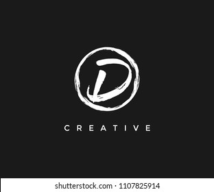 D Brush Logo Design Template