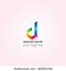 D business vector logo design, D Creative logo design, cooperate logo, Identity design