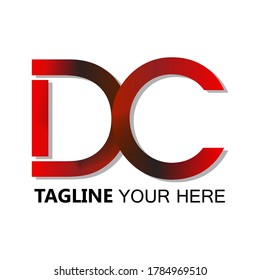 D C DC logo design vector